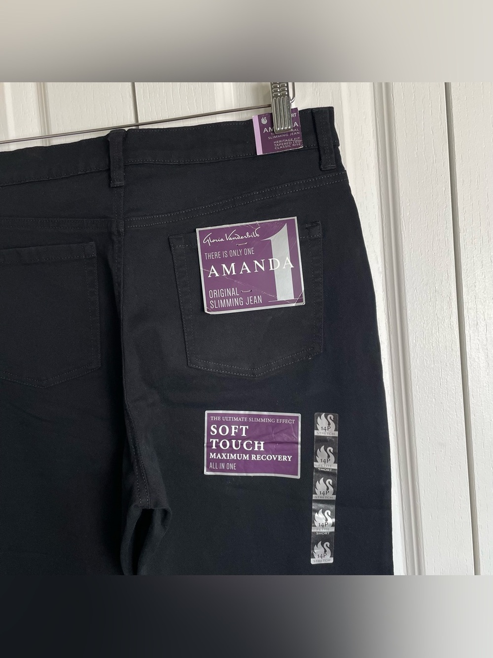 Gloria Vanderbilt Amanda Jeans Women’s 14P Classic Rise Tapered Leg Heritage Fit - Picture 8 of 15